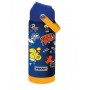 BORRACCIA seven ACCIAIO INOX tenuta stagna BLU E ARANCIONE bottle TERMICA caldo e freddo SEVEN - 1
