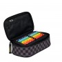 ASTUCCIO ovale SATCH pencil case DARK SKATE attrezzato NERO con squadra in omaggio BOX Satch - 2