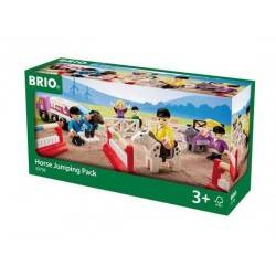 MANEGGIO SALTO AD OSTACOLI treni in legno BRIO train 33796 Horse Jumping Pack 3+ MANEGGIO SALTO AD OSTACOLI treni in legno BRIO train 33796 Horse Jumping Pack 3+