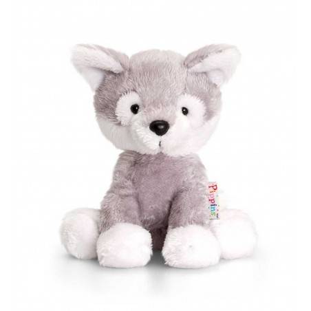 PELUCHE CANE HUSKY 14 cm Pippins Keel Toys CLASSICO pupazzo bambola pet
