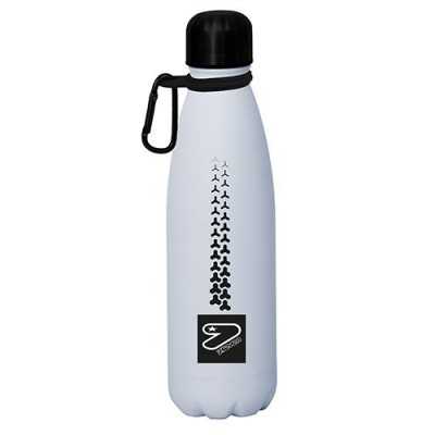 BORRACCIA in acciaio inox 304 SEVEN caldo e freddo GRIGIO con moschettone TECH LINE SEVEN - 1