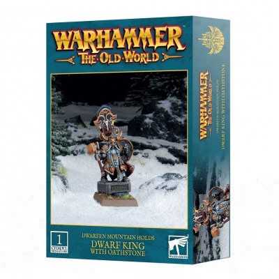 DWARF KING WITH OATHSTONE miniatura DWARFEN MOUNTAIN HOLDS warhammer THE OLD WORLD età 12+ Games Workshop - 1