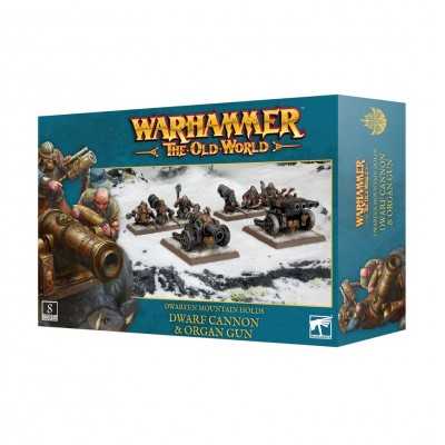 DWARF CANNON E ORGAN GUN set di 8 miniature DWARFEN MOUNTAIN HOLDS warhammer THE OLD WORLD età 12+ Games Workshop - 1