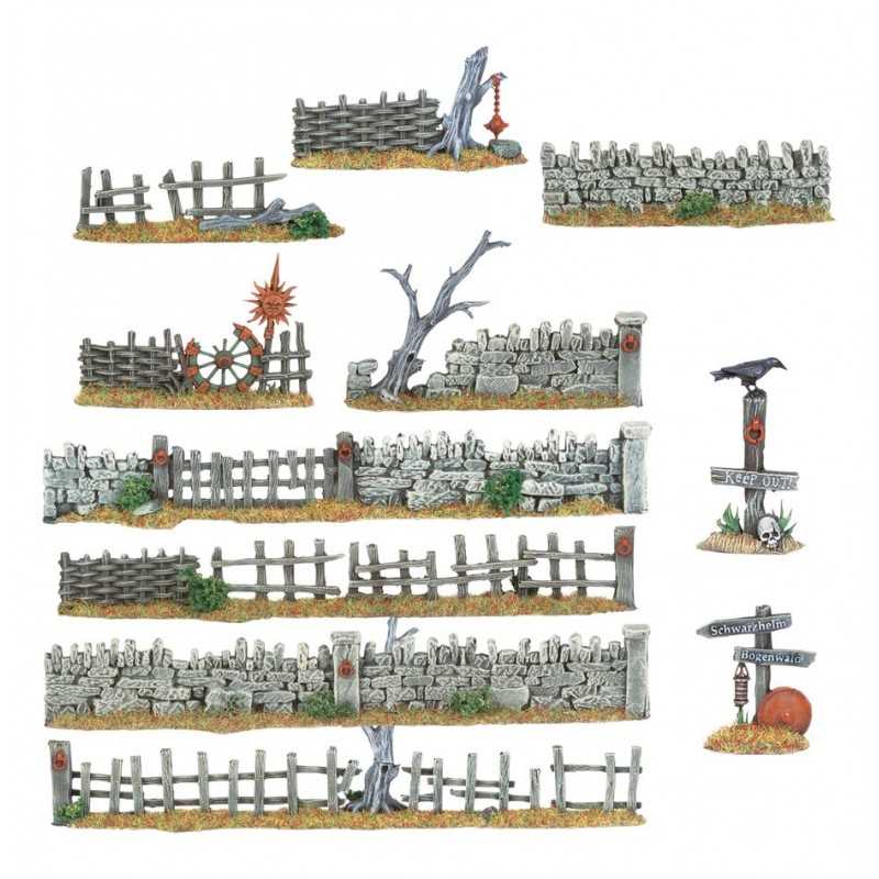 PWORK WARGAMES Industrial 01 - Set di Elementi scenici di ambientazione Industriale per Miniature in Scala 28mm/35mm - Tabletop Miniatures wargame 3D Scenery Terrain - MDF 3mm