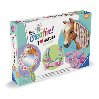 BE CREATIVE kit artistico HORSES ravensburger CREART età 6+ Ravensburger - 1