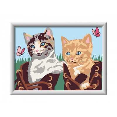 Meecaa Kit Pittura Con I Numeri Fiore E Gatto – Tela 40,6x50,8 Cm, Colori Acrilici E Pennelli, Per Adulti Principianti