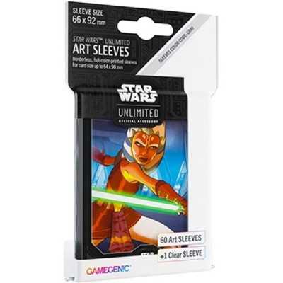 ART SLEEVES star wars unlimited AHSOKA TANO gamegenic ACCESSORIO UFFICIALE bustine 60 + 1 GAMEGENIC - 1