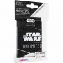 ART SLEEVES star wars unlimited BACK WHITE gamegenic ACCESSORIO UFFICIALE bustine 60 + 1 GAMEGENIC - 1
