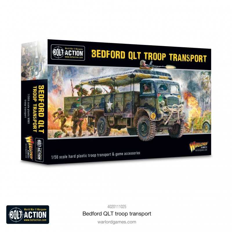 Bedford QLT Troop Transport - Camión modelo a escala de plástico del ejército británico de 1
