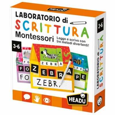LABORATORIO DI SCRITTURA gioco educativo HEADU leggo e scrivo MONTESSORI età 3+ HEADU - 1