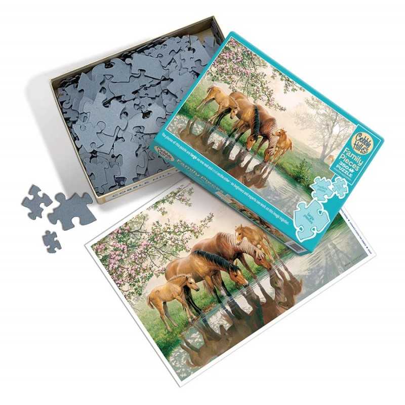 Cobble Hill 500 Piece Puzzle -Garden Birds in Winter - Sample Poster Included