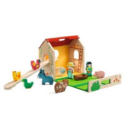 My First Farm – Gioco Di Costruzioni In Cartone E Legno Per Bambini 12 Mesi+