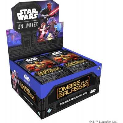 BOX 24X BOOSTER PACK OMBRE SULLA GALASSIA star wars unlimited IN ITALIANO SIGILLATO Asmodee - 1