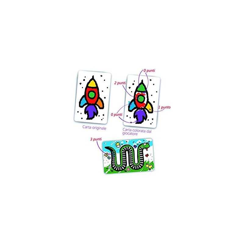 Colour Lines CL00001 Gioco Da Tavolo - Roll & Write - 1-5 Giocatori, Da 8 Anni - Due Liste Di Gioco E Modalità Solitaria