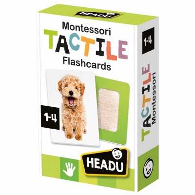 TACTILE FLASHCARDS carte tattili HEADU in cartone MONTESSORI età 1+ HEADU - 1