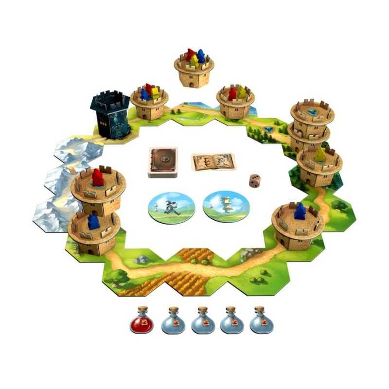 WOODENFUN Torre gigante in legno impilabile da 0,4 m – 1,2 m grande Tumble Tower giochi Jumbo Toppling Blocks giocattolo per bambini, adulti e famiglia (colore legno
