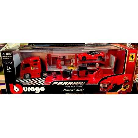 Collezione Ferrari CAMION OFFICINA racing hauler BBURAGO burago RACE & PLAY die cast metal body 1/43 macchinine
