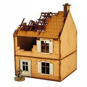DESTROYED SMALL HOUSE piccola casa distrutta SCENARIO sarissa precision ltd WARLORD GAMES Warlord Games - 1