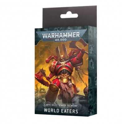 CARTE DELLE SCHEDE TECNICHE datasheet cards WORLD EATERS warhammer 40k IN ITALIANO età 12+ Games Workshop - 1