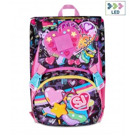 ZAINO scuola SJ GANG seven BIG backpack GAME LED GIRL estensibile ZAINO scuola SJ GANG seven BIG backpack GAME LED GIRL estensibile SEVEN - 1
