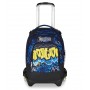 TROLLEY JACK tre ruote 3WD scuola DETACH seven HIDDEN SPOT BOY vol 37 litri ZAINO staccabile 3 IN 1 SEVEN - 1