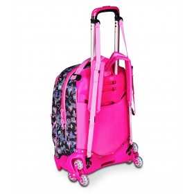 TROLLEY JACK tre ruote 3WD scuola GAME LED seven GIRL vol 33 litri ZAINO staccabile