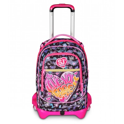 TROLLEY JACK tre ruote 3WD scuola GAME LED seven GIRL vol 33 litri ZAINO staccabile SEVEN - 2