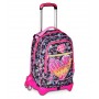 TROLLEY JACK tre ruote 3WD scuola GAME LED seven GIRL vol 33 litri ZAINO staccabile SEVEN - 3