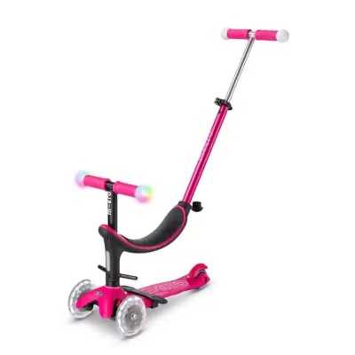 MINI2GROW scooter MICRO DELUXE magic LED rosa MONOPATTINO età 1+ Micro Monopattini - 1