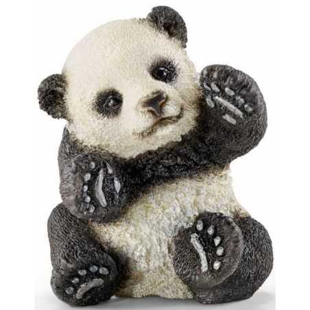 PANDA CUCCIOLO CHE GIOCA animali in resina SCHLEICH miniature 14734 wild life 