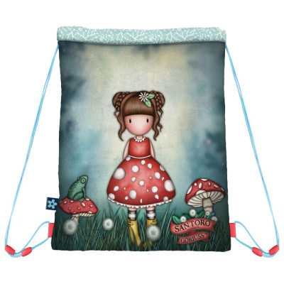 SACCA GYM drawstring bag LITTLE MUSHROOM santoro GORJUSS portascarpe 1123GJ15