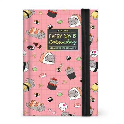 AGENDA 2025 2026 da 16 mesi LEGAMI giornaliera DAY small SUSHI CAT
