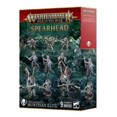 OSSIARCHI MIETITORI mortisan elite OSSIARCH BONEREAPERS set di 9 miniature SPEARHEAD warhammer AGE OF SIGMAR età 12+