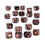 DICE SET di 20 dadi BEASTMEN BRAYHERDS warhammer THE OLD WORLD età 12+