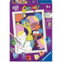 CREART kit artistico INSIDE OUT ravensburger 9 COLORI con cornice PAINT BY NUMBER età 7+