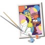 CREART kit artistico INSIDE OUT ravensburger 9 COLORI con cornice PAINT BY NUMBER età 7+