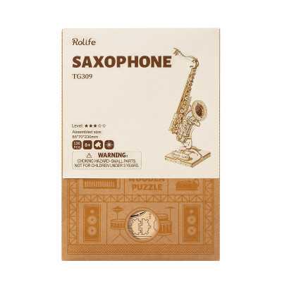 SAXOPHONE sassofono ROLIFE in legno ROBOTIME da 136 pezzi TG309 età 8+