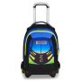 TROLLEY JACK tre ruote 3WD scuola DETACH seven NUANCED VERDE E BLU vol 37 litri ZAINO staccabile 3 IN 1