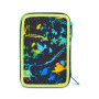 ASTUCCIO triplo scomparto LED LOOK con 3 zip SJ GANG seven COMPLETO di materiale BOY scuola