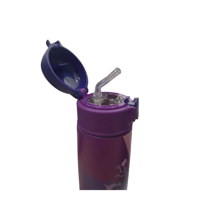BORRACCIA TERMICA seven INSIDE OUT 2 in acciaio inox CON CANNUCCIA tappo a pulsante CALDO E