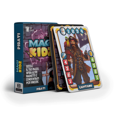 MAGI KIDZ gioco da tavolo PIRATI mazzo di carte IN ITALIANO età 6+