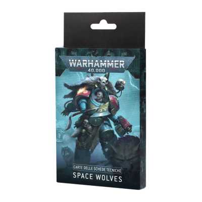 CARTE DELLE SCHEDE TECNICHE datasheet cards SPACE WOLVES warhammer 40k IN ITALIANO età 12+