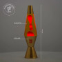 LAMPADA LAVA lavalamp MAGMASTIC lamp GOLD oro