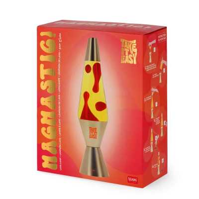 LAMPADA LAVA lavalamp MAGMASTIC lamp GOLD oro
