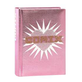 AGENDA giornaliera 2025 2026 diario COMIX da 16 mesi PINK HEART cuore rosa MEDIUM special edition ROSA