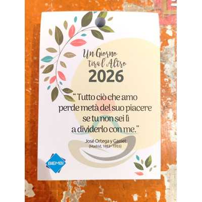 CALENDARIO 2026 UN GIORNO TIRA L'ALTRO refill per calendario da tavolo