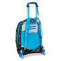 TROLLEY JACK seven LED LOOK tre ruote 3WD vol 34 litri SJ GANG scuola ZAINO staccabile 3 IN 1