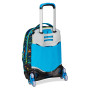TROLLEY JACK seven LED LOOK tre ruote 3WD vol 34 litri SJ GANG scuola ZAINO staccabile 3 IN 1