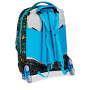 TROLLEY JACK seven LED LOOK tre ruote 3WD vol 34 litri SJ GANG scuola ZAINO staccabile 3 IN 1