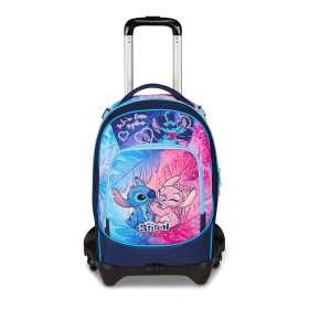 TROLLEY cute and fluffy LILO & STITCH seven 3WD vol 33 litri ZAINO staccabile 3 IN 1 tre ruote TROLLEY cute and fluffy LILO & STITCH seven 3WD vol 33 litri ZAINO staccabile 3 IN 1 tre ruote